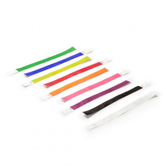 Synthetic Fibre Wristband, 1.9 cm, White Synthetic Fibre Wristband, 1.9 cm, White