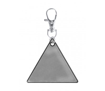 Reflective Keyring, Triangle, Silver Reflective Keyring, Triangle, Silver