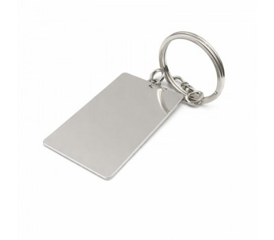 Stainless Steel Glossy Metal Keychain, 30x50 mm Stainless Steel Glossy Metal Keychain, 30x50 mm