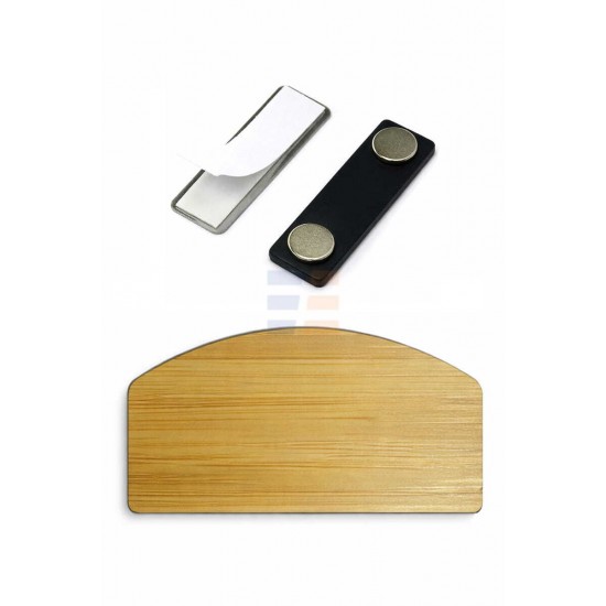 Bamboo Magnet Name Badge (76x45 mm) Bamboo Magnet Name Badge (76x45 mm)