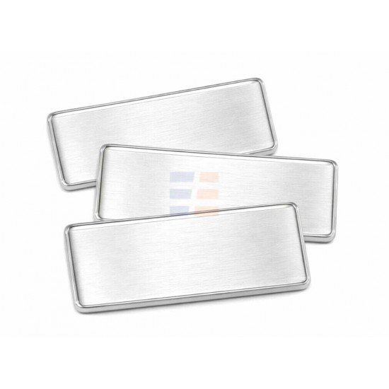 Ecuson cu Lentila de protectie de Sublimare, Silver Ecuson cu Lentila de protectie de Sublimare, Silver