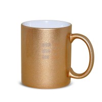 11oz Sublimation Gold Ceramic Coffee Mug (320 ml)