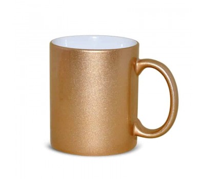 11oz Cana din Ceramica de Sublimare, Aurie (320 ml) 11oz Cana din Ceramica de Sublimare, Aurie (320 ml)