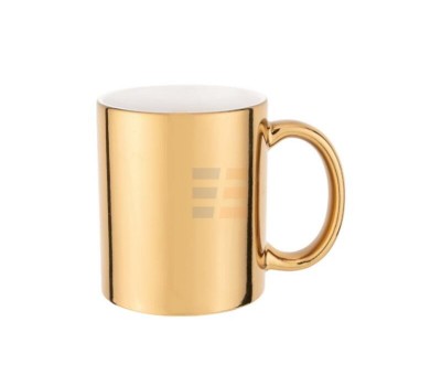 11oz Cana de Sublimare, Oglinda Metalica, Aurie (320 ml)