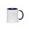 11oz Cana din Ceramica de Sublimare, Interior si Miner Albastru Inchis (320 ml)