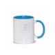 11oz Cana din Ceramica, Interior si Miner Albastru Deschis (320 ml)