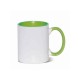 11oz Cana din Ceramica, Interior si Miner Verde Deschis (320 ml)