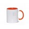 11oz Sublimation Orange Inner And Handle Ceramic Coffee Mug (320 ml)