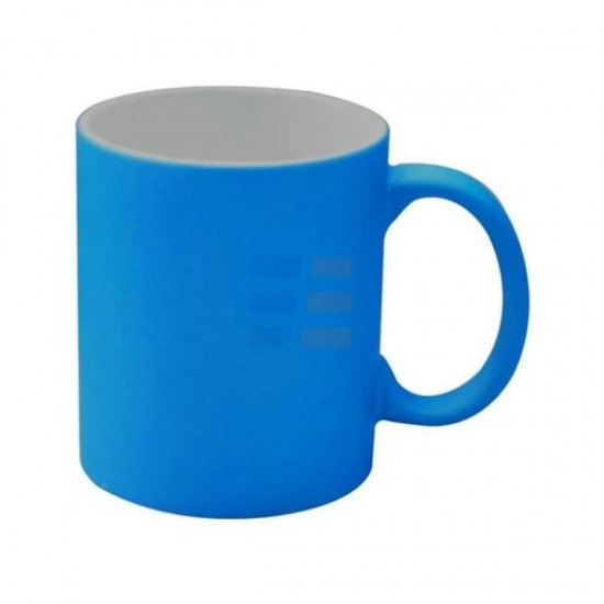 11oz Cana de Sublimare, Albastru Neon (320 ml)