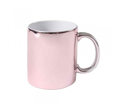 11oz Cana de Sublimare, Oglinda Metalica, Roz (320 ml) 11oz Cana de Sublimare, Oglinda Metalica, Roz (320 ml)