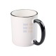 11oz Sublimation Black Rim And Handle Ceramic Coffee Mug (320 ml)