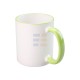 11oz Cana din Ceramica de Sublimare, Margine si Miner Verde Deschis (320 ml)