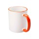 11oz Cana din Ceramica de Sublimare, Margine si Miner Oranj (320 ml)