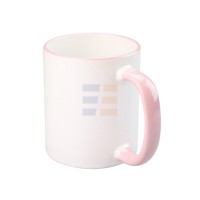 11oz Cana din Ceramica de Sublimare, Margine si Miner Roz (320 ml) 11oz Cana din Ceramica de Sublimare, Margine si Miner Roz (320 ml)