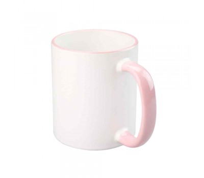 11oz Cana din Ceramica de Sublimare, Margine si Miner Roz (320 ml) 11oz Cana din Ceramica de Sublimare, Margine si Miner Roz (320 ml)
