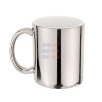11oz Cana de Sublimare, Oglinda Metalica, Argintie (320 ml)