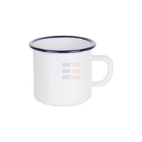 12oz White Sublimation Enamel Blue Edge Mug with Individual Gift Box (350 ml) 12oz White Sublimation Enamel Blue Edge Mug with Individual Gift Box (350 ml)