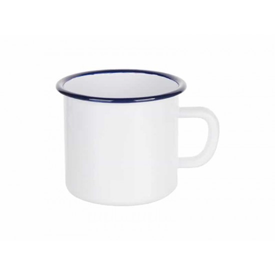 12oz White Sublimation Enamel Blue Edge Mug with Individual Gift Box (350 ml) 12oz White Sublimation Enamel Blue Edge Mug with Individual Gift Box (350 ml)