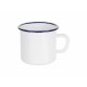 12oz White Sublimation Enamel Blue Edge Mug with Individual Gift Box (350 ml) 12oz White Sublimation Enamel Blue Edge Mug with Individual Gift Box (350 ml)