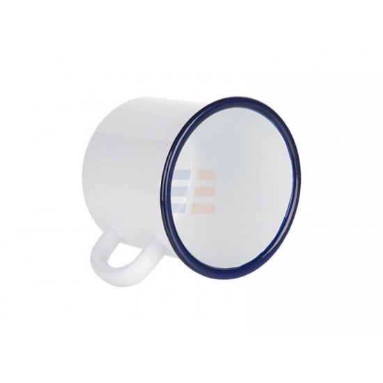 12oz White Sublimation Enamel Blue Edge Mug with Individual Gift Box (350 ml) 12oz White Sublimation Enamel Blue Edge Mug with Individual Gift Box (350 ml)