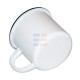 12oz White Sublimation Enamel Blue Edge Mug with Individual Gift Box (350 ml) 12oz White Sublimation Enamel Blue Edge Mug with Individual Gift Box (350 ml)