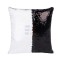 Fata de Perna de Sublimare, Neagra / Alba, cu Paiete, 40x40 cm