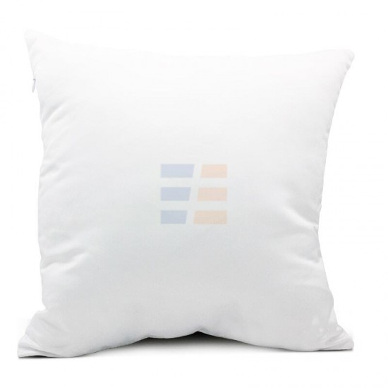 Sublimation Square Pure White Polyester Pillowcase, 40x40 cm