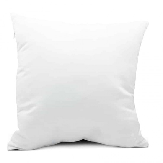 Sublimation Square Pure White Polyester Pillowcase, 40x40 cm