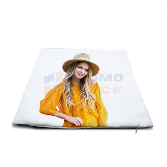 Sublimation Square Pure White Polyester Pillowcase, 40x40 cm
