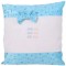 Fata de Perna de Sublimare, Albastra, din Plush, 40x40 cm