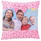 Sublimation Square Soft Plush Pink Pillowcase, 40x40 cm