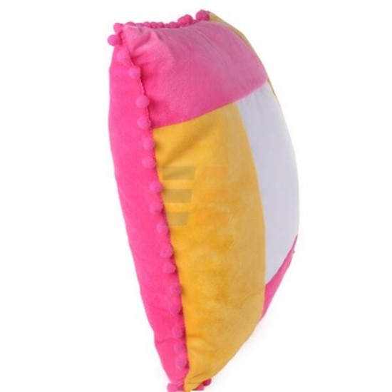 Sublimation Square Pink / Yellow Pillowcase, 40x40 cm