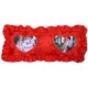 Fata de Perna de Sublimare, Rosu, Doua Inimi, 108x52 cm Fata de Perna de Sublimare, Rosu, Doua Inimi, 108x52 cm