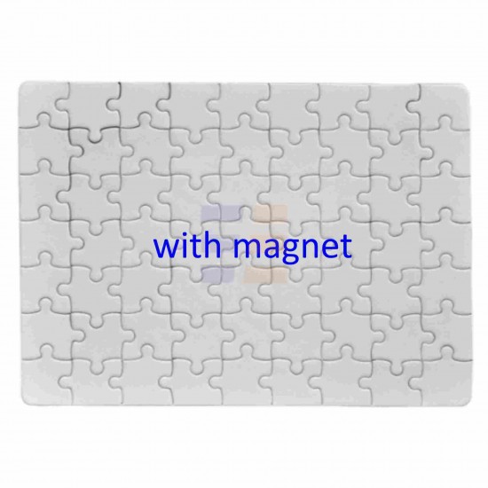 Puzzle Cartonat de Sublimare cu Magnet, 13x18cm, 63 el