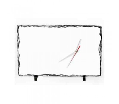 Sublimation Clock Photo Slate Rock Stone, 25x40 cm Sublimation Clock Photo Slate Rock Stone, 25x40 cm