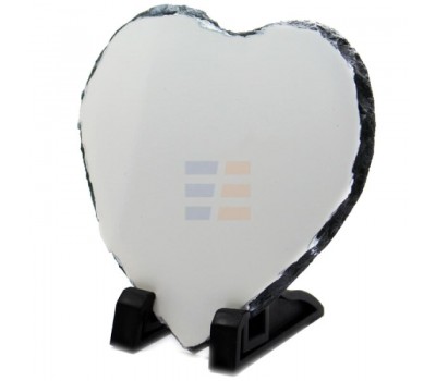 Sublimation Heart Photo Slate Rock Stone, 20 cm