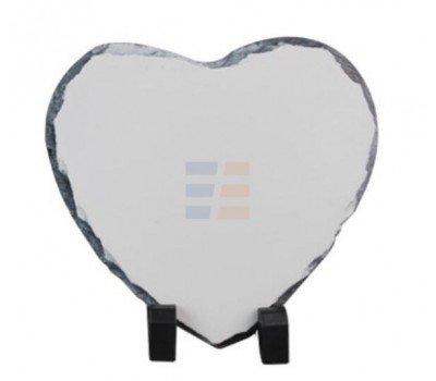 Sublimation Heart Photo Slate Rock Stone, 15 cm