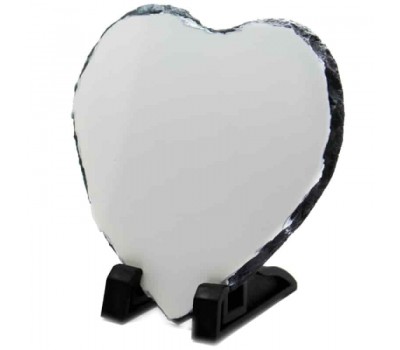 Sublimation Heart Photo Slate Rock Stone, 20 cm Sublimation Heart Photo Slate Rock Stone, 20 cm