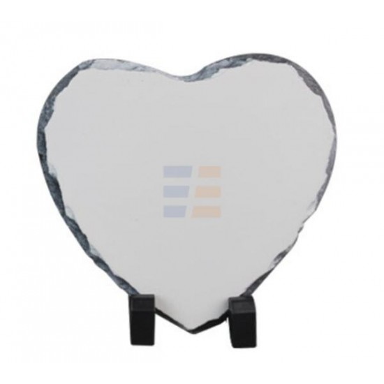 Sublimation Heart Photo Slate Rock Stone, 20 cm