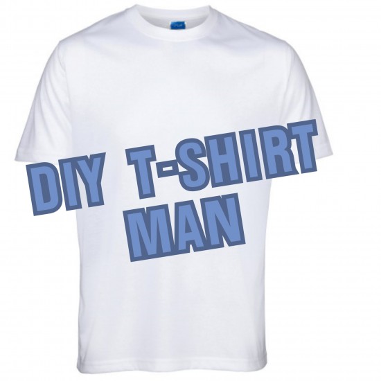 Сублимационная Футболка DIY T-Shirt, Белая, Мужская, S Сублимационная Футболка DIY T-Shirt, Белая, Мужская, S