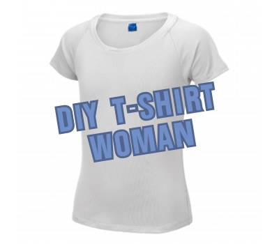 Сублимационная Футболка DIY T-Shirt, Белая, Женская (S-WH)