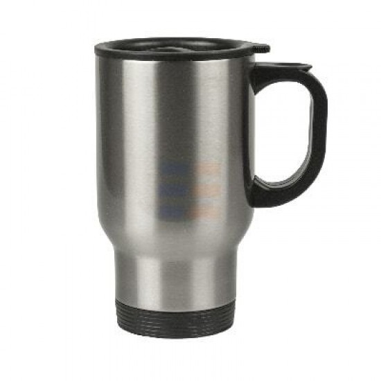14oz Cana Auto de Calatorie de Sublimare, Argintie (415 ml)
