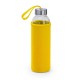 500ml Glass Yellow Water Bottle with Case
