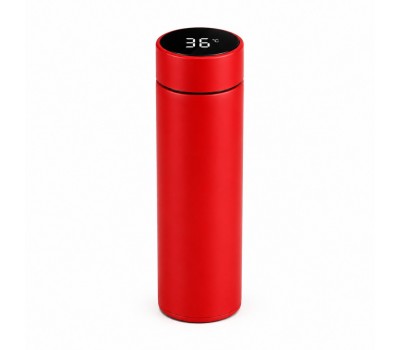 500 ml Termos din Otel Inoxidabil cu Termometru, Red